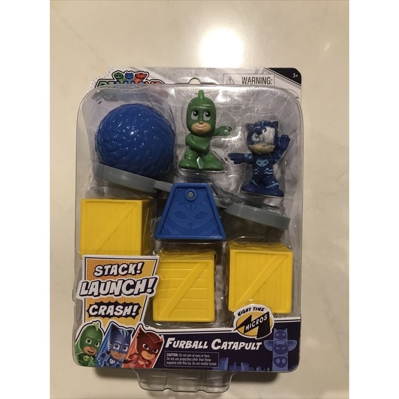 Other - PJ MASKS Furball Catapult Night Time Micros Launch Crash Figurine Cake Topper